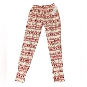 Shosho Hearts snowflakes flowers Pajama lounge Pants NWT SOFT STRETCHY